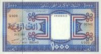 p7f from Mauritania: 1000 Ouguiya from 1993