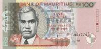 Gallery image for Mauritius p56c: 100 Rupees from 2009