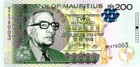 p61a from Mauritius: 200 Rupees from 2010