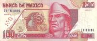 p102 from Mexico: 100 Nuevos Pesos from 1992