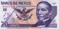p106b from Mexico: 20 Pesos from 1996