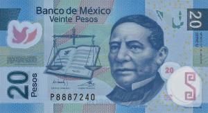 Gallery image for Mexico p122u: 20 Pesos