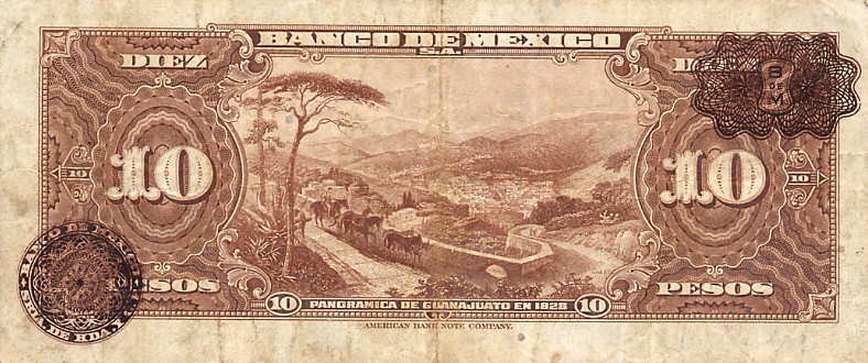 Back of Mexico p47c: 10 Pesos from 1948