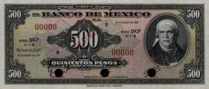 p51s1 from Mexico: 500 Pesos from 1948