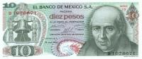 Gallery image for Mexico p63a: 10 Pesos