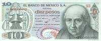 Gallery image for Mexico p63d: 10 Pesos