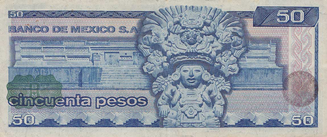 Back of Mexico p65c: 50 Pesos from 1978