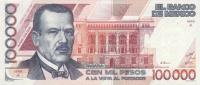p94a from Mexico: 100000 Pesos from 1988