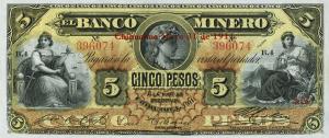 pS163Ai from Mexico: 5 Pesos from 1898