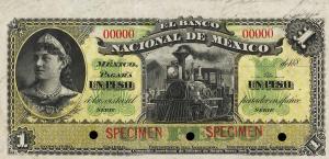 pS255s2 from Mexico: 1 Peso from 1885
