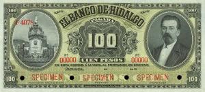 pS309s from Mexico: 100 Pesos from 1904