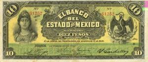 pS330c from Mexico: 10 Pesos from 1898