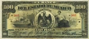 pS333c from Mexico: 100 Pesos from 1898