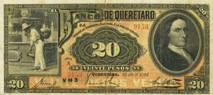 pS392b from Mexico: 20 Pesos from 1903