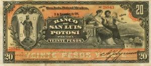 pS401c from Mexico: 20 Pesos from 1897