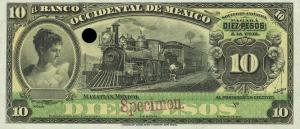 pS409s from Mexico: 10 Pesos from 1900