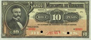 pS439s from Mexico: 10 Pesos from 1900