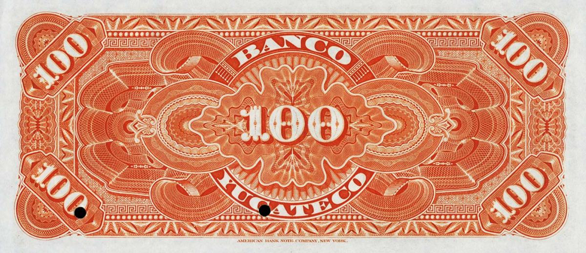Back of Mexico pS471s3: 100 Pesos from 1890