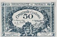 p3r from Monaco: 50 Centimes from 1920