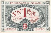Gallery image for Monaco p5r: 1 Franc