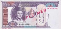 p65s from Mongolia: 100 Tugrik from 2000