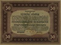 pM153 from Montenegro: 50 Perpera from 1917