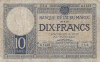 Gallery image for Morocco p17a: 10 Francs