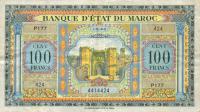 p27a from Morocco: 100 Francs from 1943