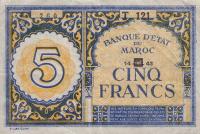 Gallery image for Morocco p33: 5 Francs