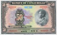 Gallery image for Belgian Congo p16s: 50 Francs