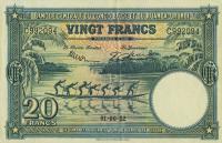 Gallery image for Belgian Congo p23: 20 Francs