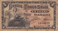 Gallery image for Belgian Congo p3Ba: 1 Franc