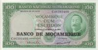 p117a from Mozambique: 100 Escudos from 1976
