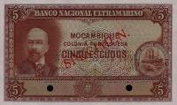p94ct from Mozambique: 5 Escudos from 1945