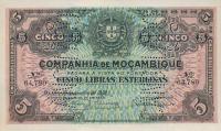 pR32a from Mozambique: 5 Libras from 1934