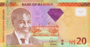 p12b from Namibia: 20 Namibia Dollars from 2013