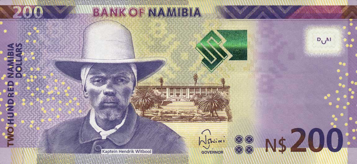 Front of Namibia p15b: 200 Namibia Dollars from 2015