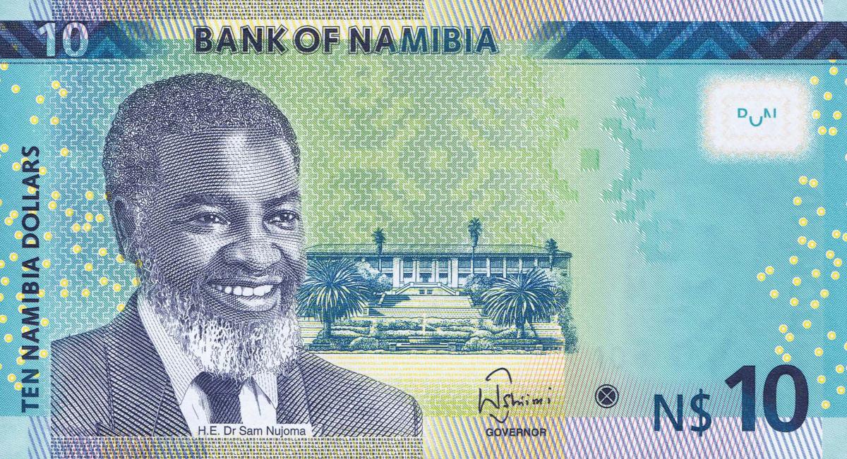 Front of Namibia p16a: 10 Namibia Dollars from 2015