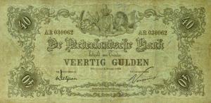 p22 from Netherlands: 40 Gulden from 1910