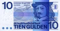 p91b from Netherlands: 10 Gulden from 1968