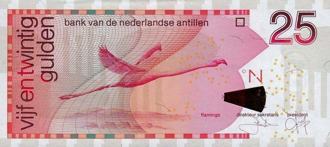 Front of Netherlands Antilles p29c: 25 Gulden from 2003