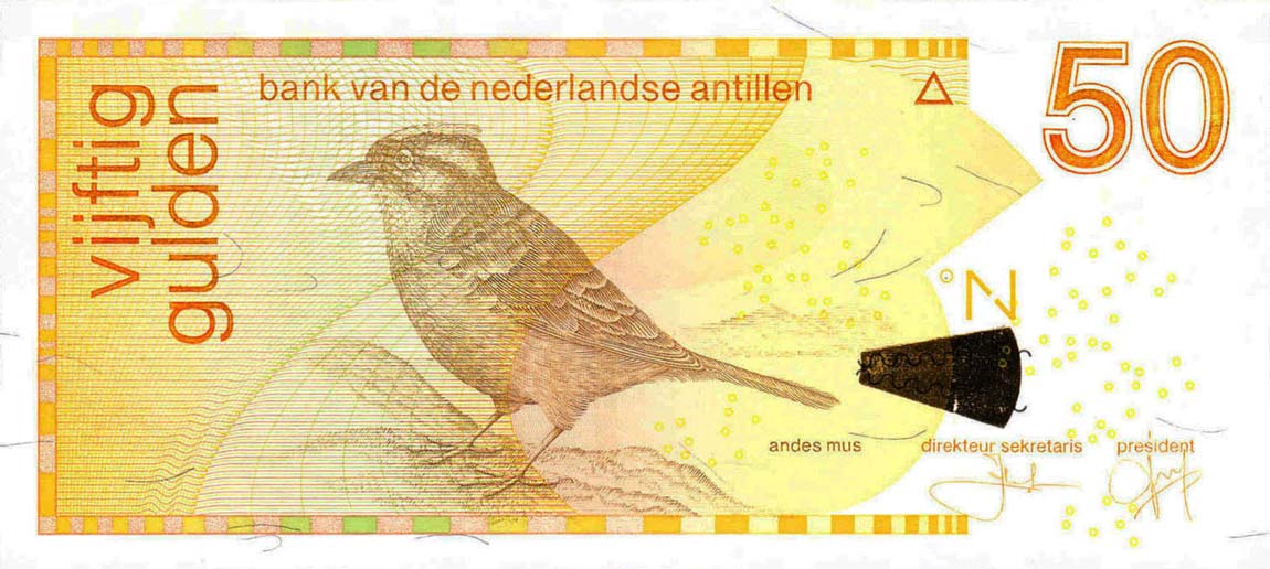Front of Netherlands Antilles p30e: 50 Gulden from 2011