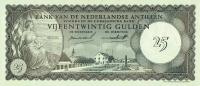 p3b from Netherlands Antilles: 25 Gulden from 1962