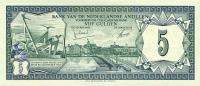 p8b from Netherlands Antilles: 5 Gulden from 1972