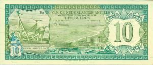 p16a from Netherlands Antilles: 10 Gulden from 1979