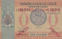 p108s from Netherlands Indies: 1 Gulden from 1940