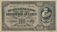 p73a from Netherlands Indies: 100 Gulden from 1925
