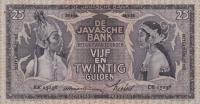 p80a from Netherlands Indies: 25 Gulden from 1934