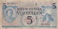 p6a from Netherlands New Guinea: 5 Gulden from 1950