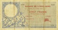 p20 from New Caledonia: 20 Francs from 1921